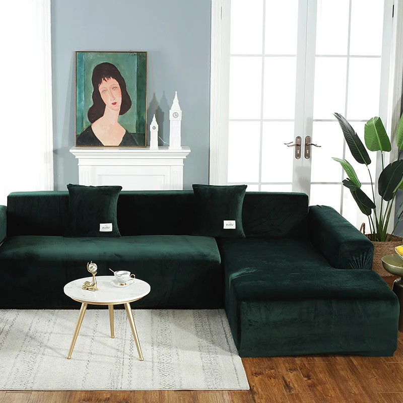 Water Resistant High quality wholesale spandex  non slip couch cover stretch velvet 7 seater sofa set covers for 3 Cushion Couch