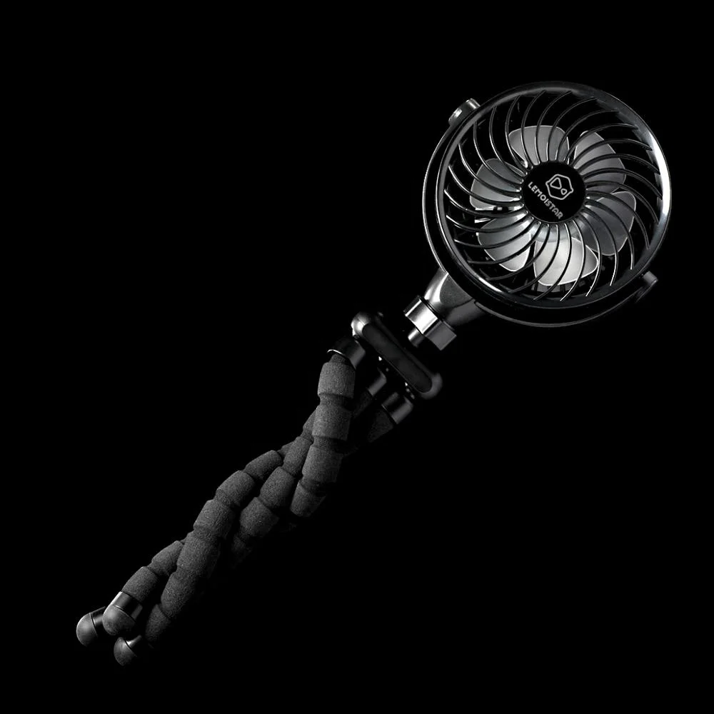 2022 Chinese New Rechargeable Octopus Battery Standing Usb Air Cooling Oem Folding Micro Chargeable Desk Mini Fan For Home Room