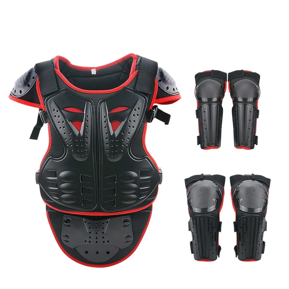 Upgrade Kids Body Armor Suit with Shoulder Gear Riding Gear Chest Vest Protection