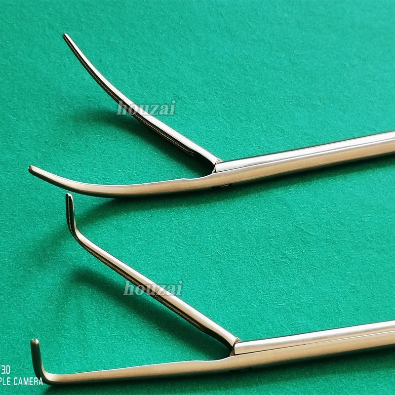 
VATS instruments Right Angle Fine Dissector forceps DeBakey/Cooley Fine serrated jaws, 