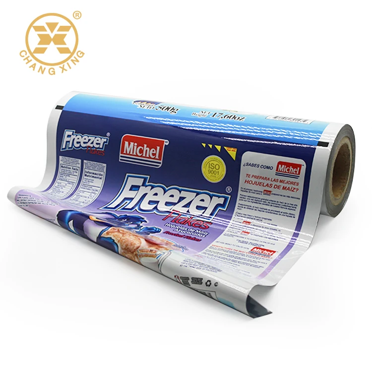 Custom Color Printed Frozen Vacuum Food Packing Film High Barrier PA/PE Coex Plastic Film Rolls For Frozen Sea Food or Rice