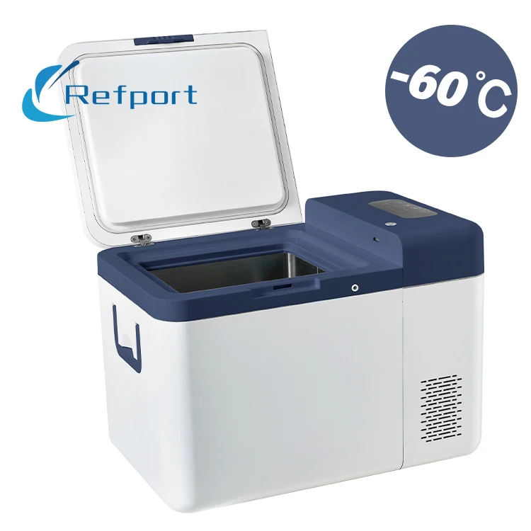 Refport ultra low temperature freezer -60 degree 25L portable fridge mini cooler freezer dc