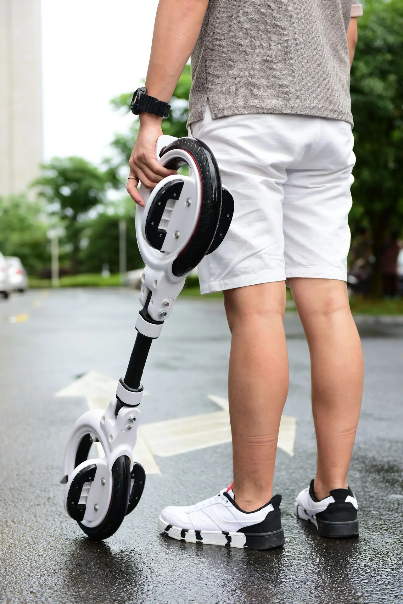 Youth Adult Two-Wheeled Scooter for Extreme Sports Popular Style Hydraulic Disc Brake System 8 Inch Tires 65km Range per Charge