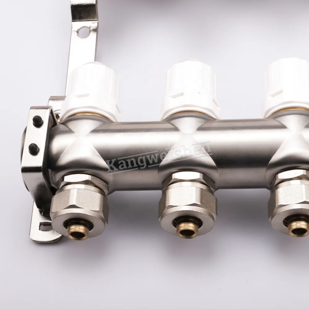 4 port Stainless Steel Water Under Floor Heating System Parts  Manifold
