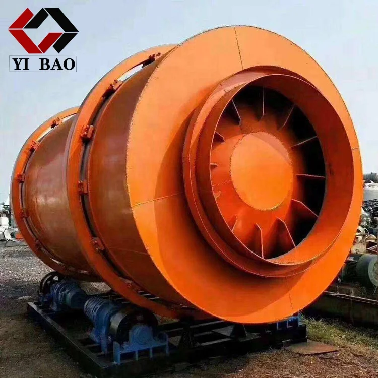 Wood Chips Biomass Roller Rotary Drum Dryer Sawdust Drying Machine
