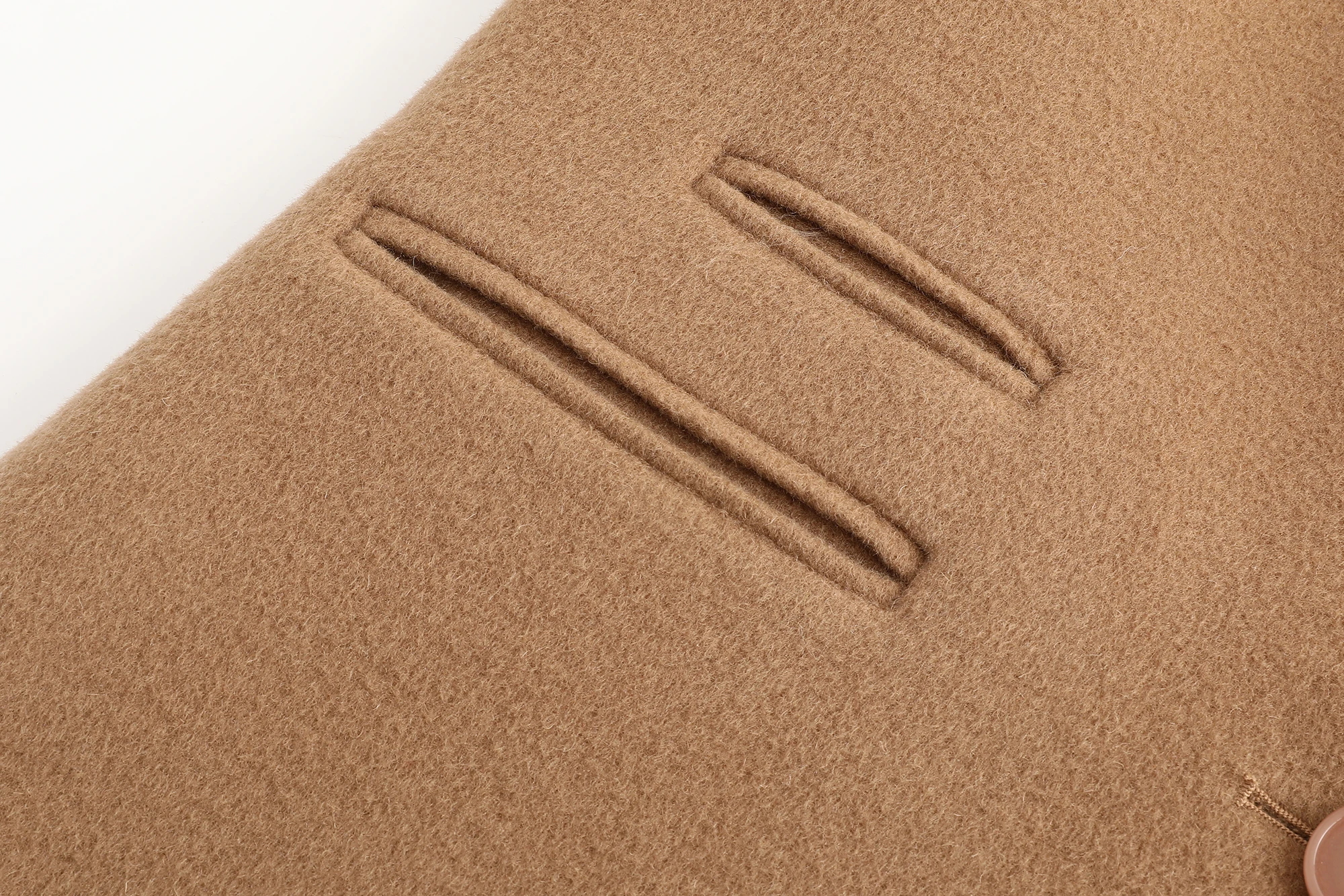 Basic Double Face Pocket Details Jacket Mid-length coat