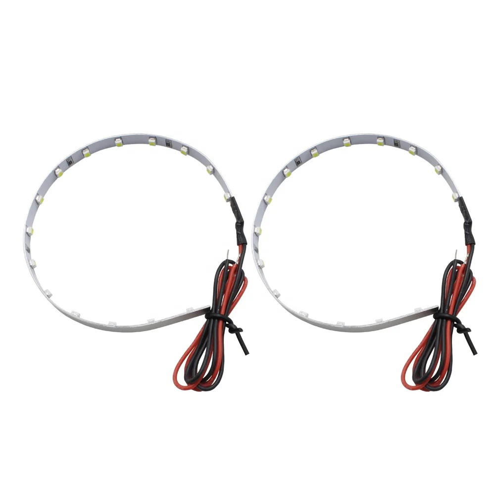 TAOCHIS LED Light Devil Eyes For 3 2.5 Inch Car Head light Projector Lens Motorcycle HID Xenon Hella Q5 WST 360 Degree SMD