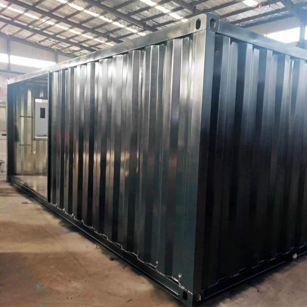 One-stop 20ft ready cabin prefabricated modern villa shipping living modern glass modular kitchen bathroom cheap container homes