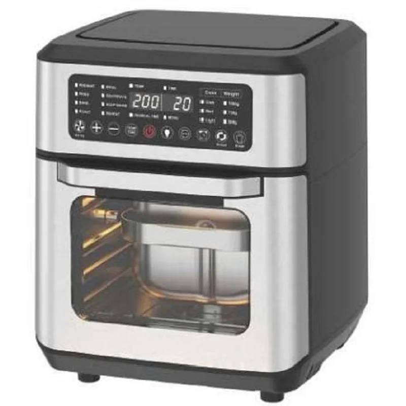 Stainless steel air fryer oven digital control touch screen fast cooking machine multi-purpose smart air fryer oven without oil