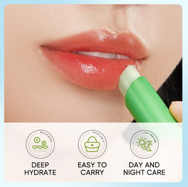 Organic Vegan Fruit Moisturizing Chapstick OEM custom  Fruit Aloe vera Natural Long Lasting Lip balm