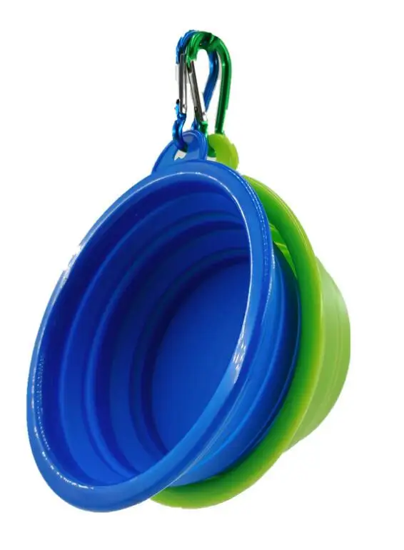 Дорожная миска для прогулок и собак, силиконовая миска для кормления домашних животных, новый дизайн