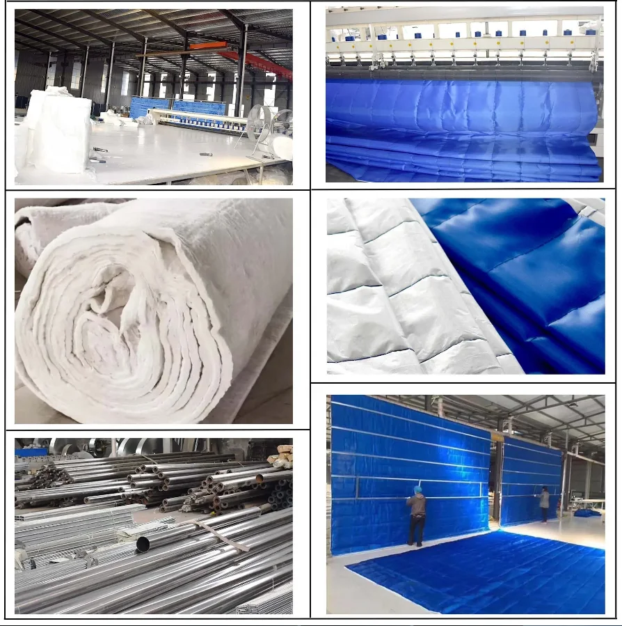 Popular warehouse, parking lot, basement commonly used inorganic cloth fire rolling shutter door