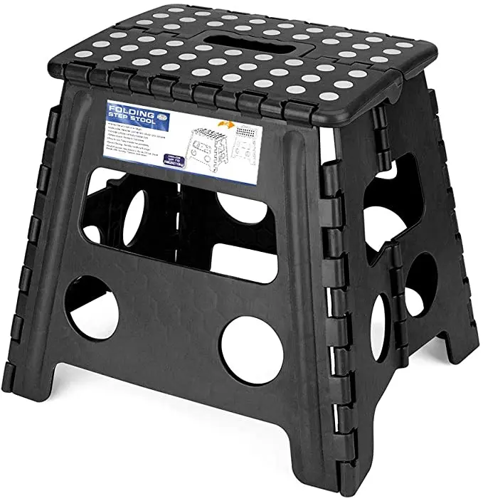 
2021 Popular Customized High Strength Foot Stool Portable Kids Plastic Foldable Step Stool 