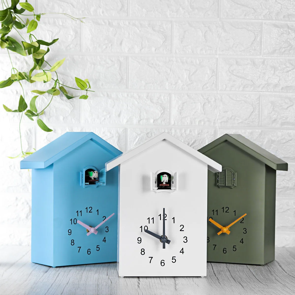 Modern Bird Cuckoo Quartz Wall Clock Home Living Room Horologe Clocks Timer Office Home Decoration Gifts Hanging Watch 20x25cm