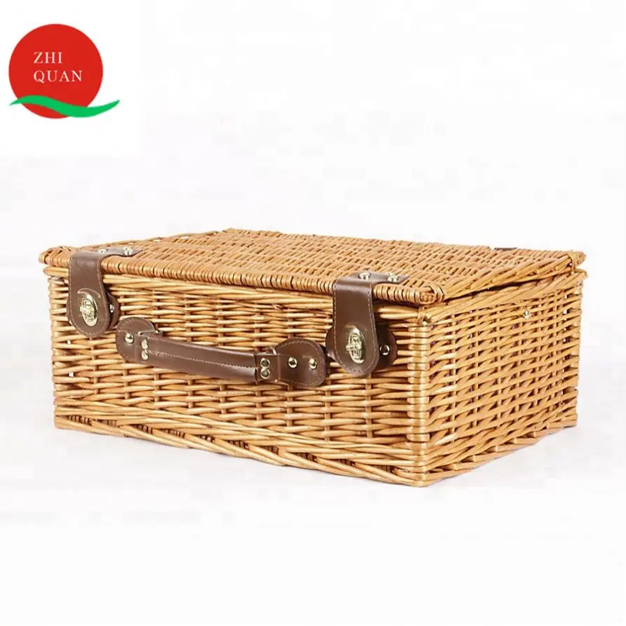 
Last Few Hours Discount China Factory 2 Persons Hot Selling Food Wicker Picnic Basket 