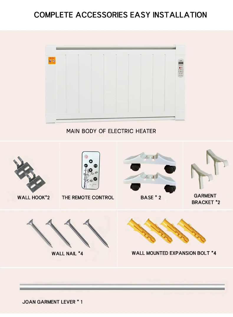 Electric Heater 220v 1500w Fast Heating Radiator Room heater Warmer Machine Fan Heater For Home
