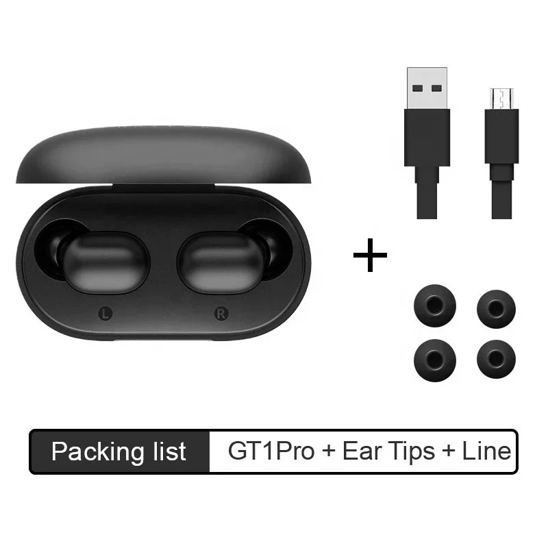 Оптовая продажа беспроводные наушники HD Stereo TWS с зарядным чехлом гарнитура игровые Haylou gt1 pro gt3 w1