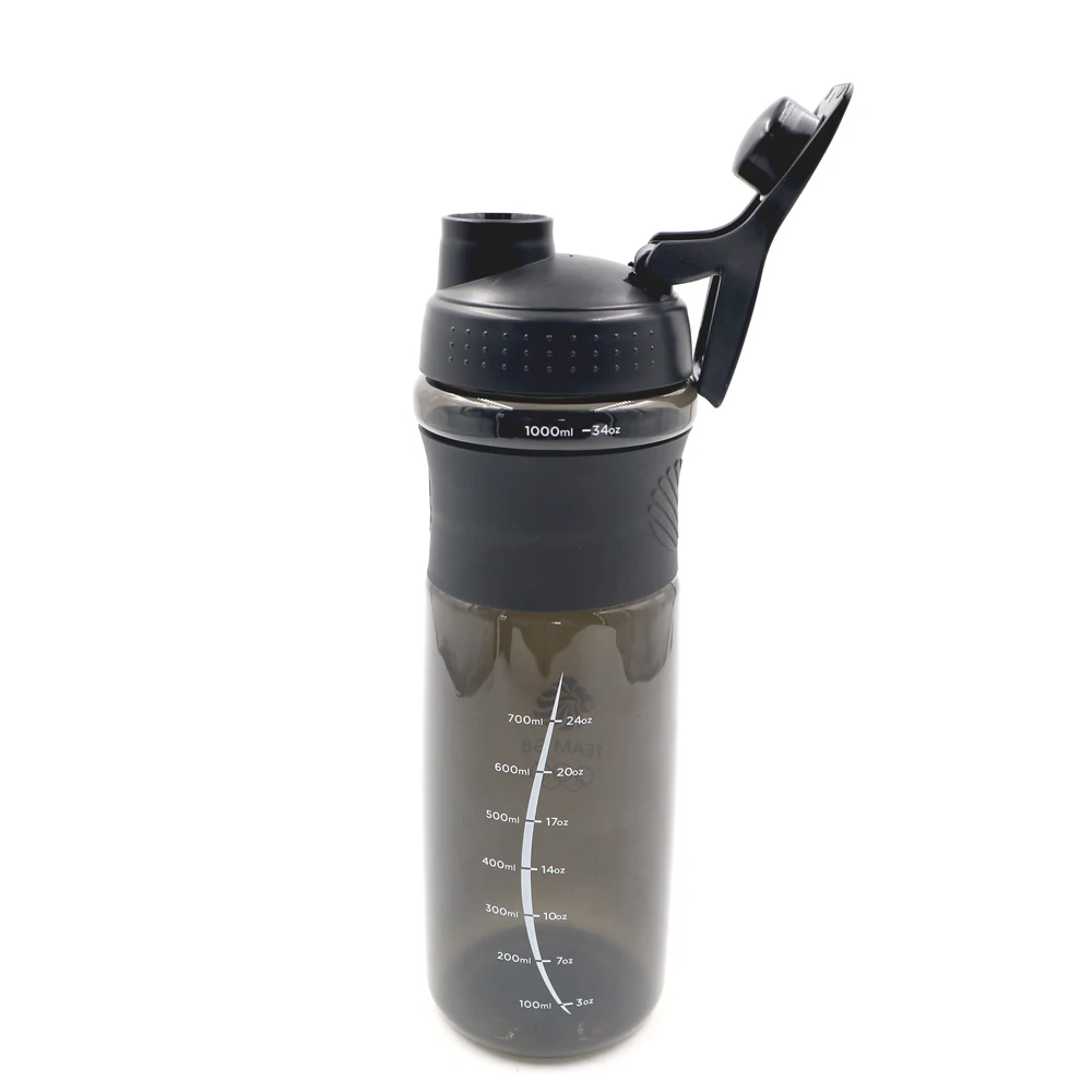 
Real BPA Free Portable 1 litre 1000ml custom logo plastic tritan gym 1l water sports bottle 