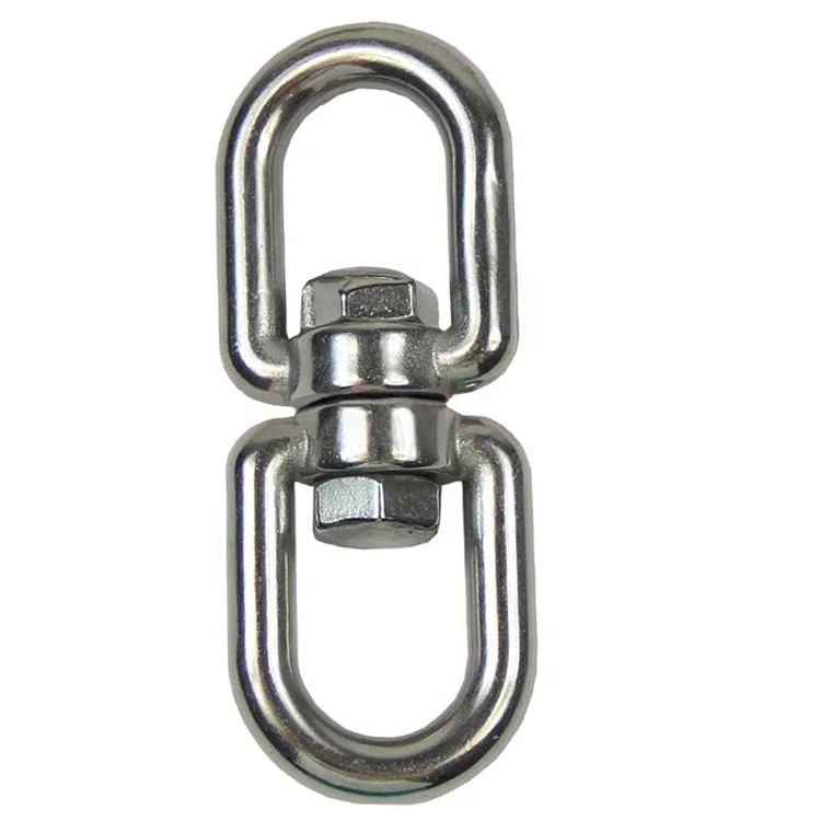 304 stainless steel Swivel eye bolt Double eye swivel hoist ring