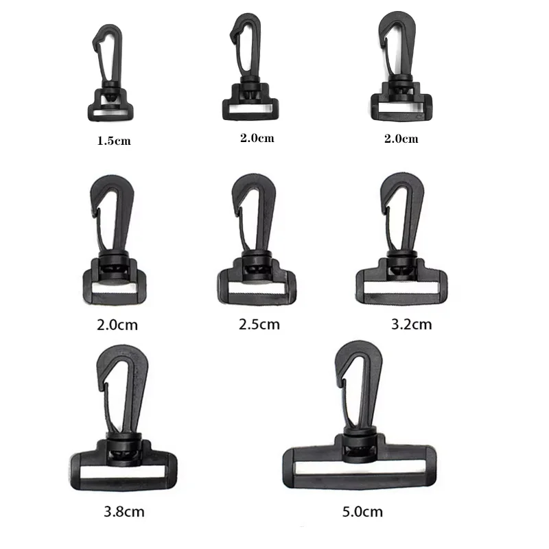 Moulds Product Type Plastic Safety Guard Custom Size Cheap Black Plastic Swivel Snap Clip Hook for Bag