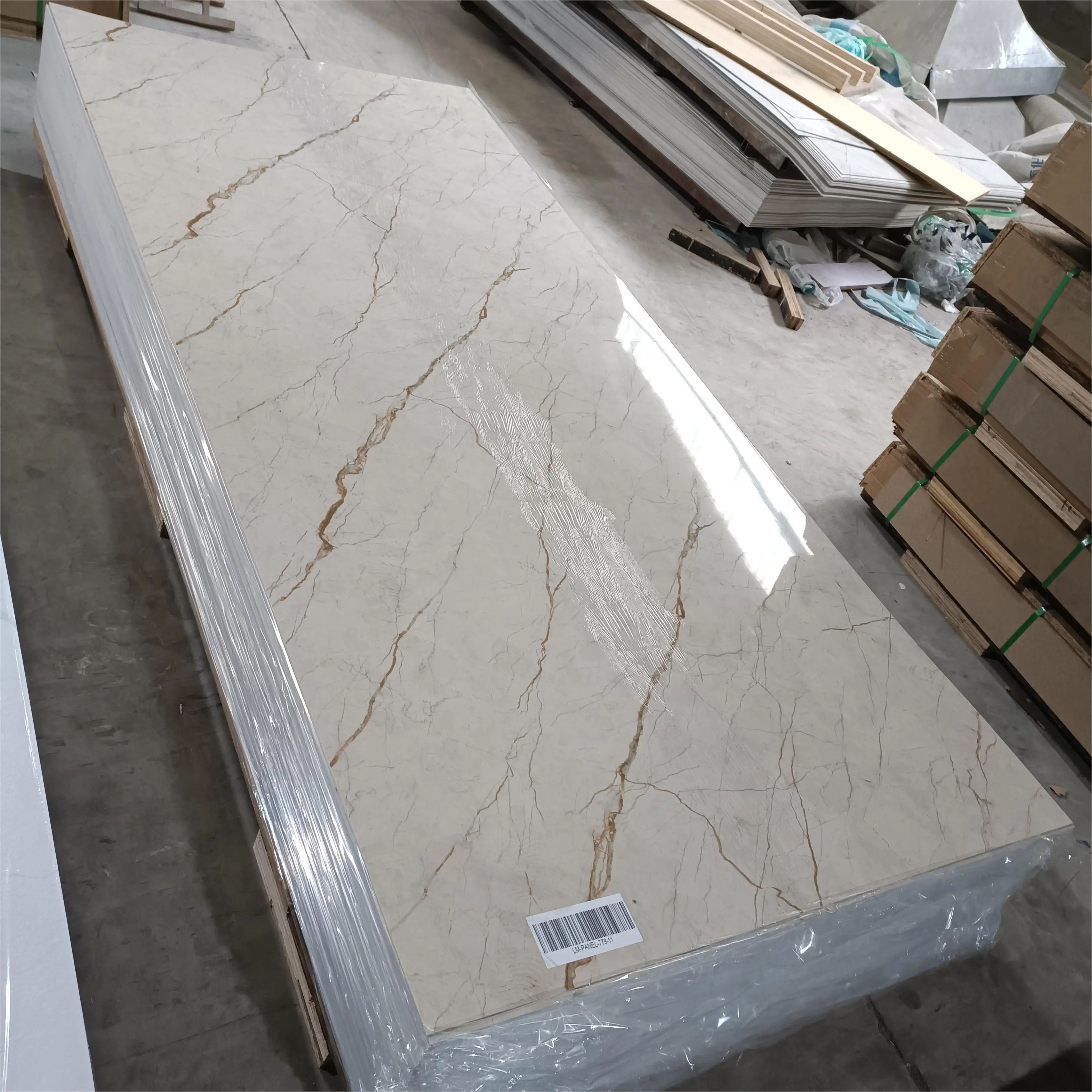 Factory direct sale uv marble pvc wall panels pvc cladding new boards for TV background decoration