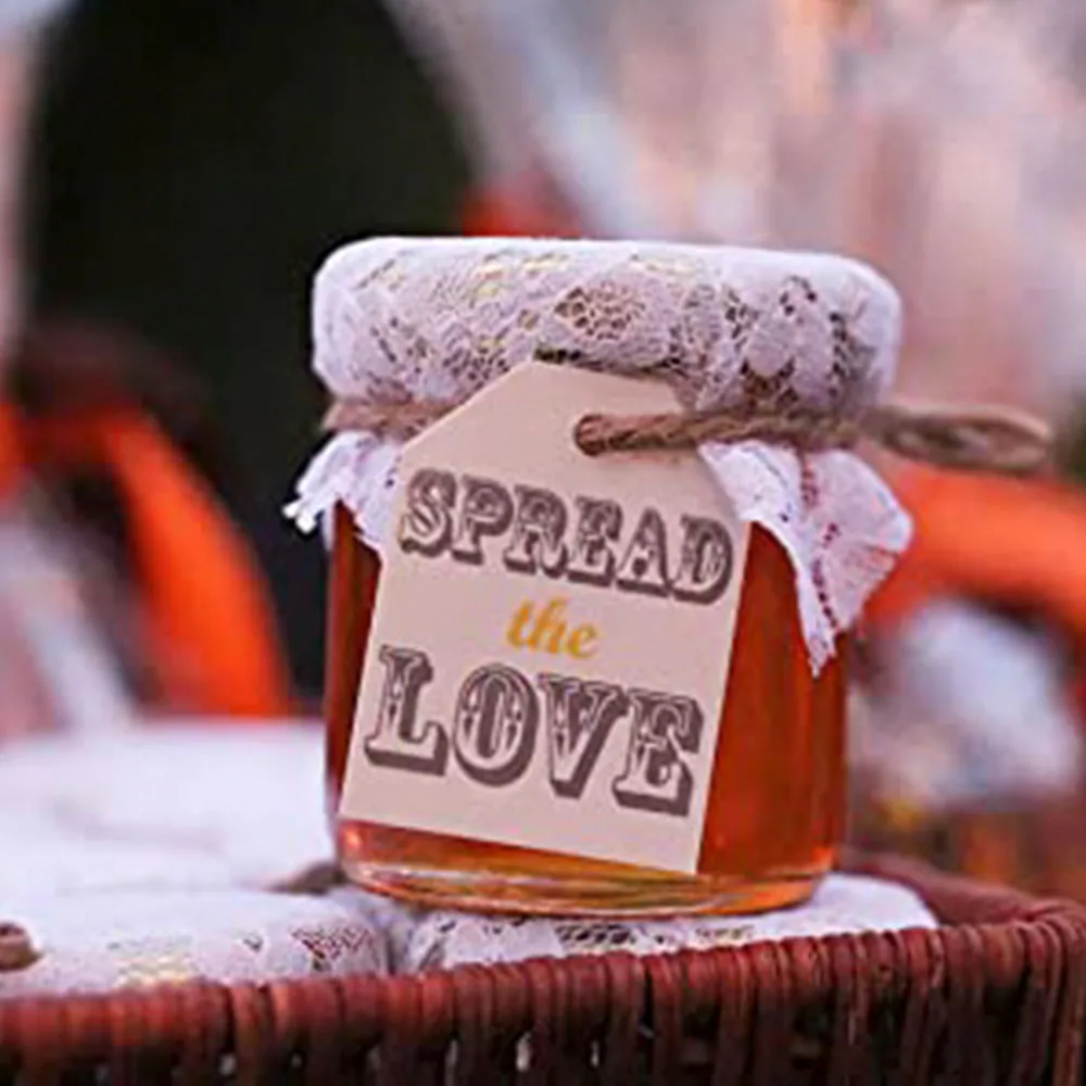 Empty clear mini 25ml 35ml 50ml 75ml 100ml jam jars bird nest packaging virgin coconut oil bottle small glass jar for honey