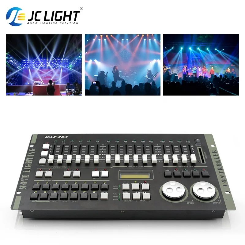Dj Controller Stage Lights Control Dmx 512 Max 384 Dmx Console Light Controller Mixer for Event