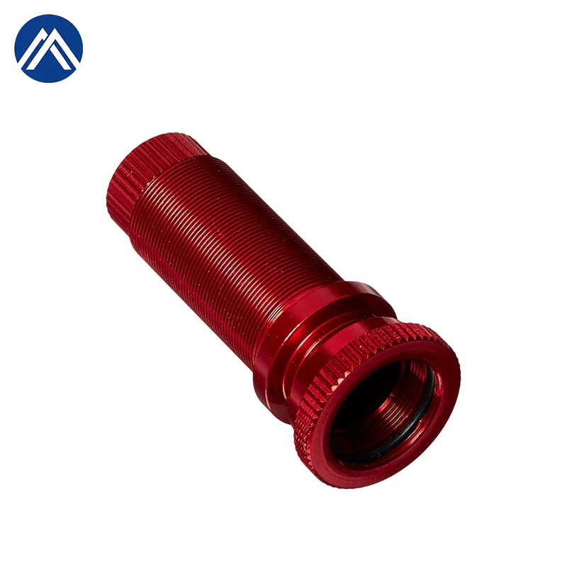 custom OEM CNC turning parts lathe machined fabrication metal screw tube and thread pipe tube