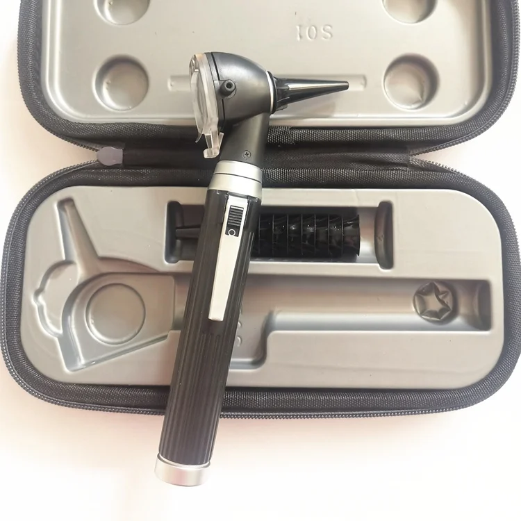 ENT products ML-OT8C  LED Pocket Fiber Otoscope with free speculums  and zipper case