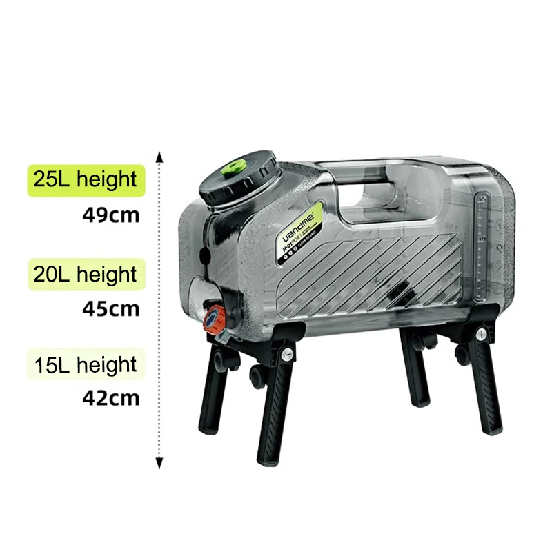 Outdoor camping water bucket drinking water domestic water storage tank with tap