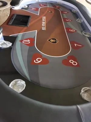Игровой Настольный коврик для казино Техасский покерный стол со светодиодной