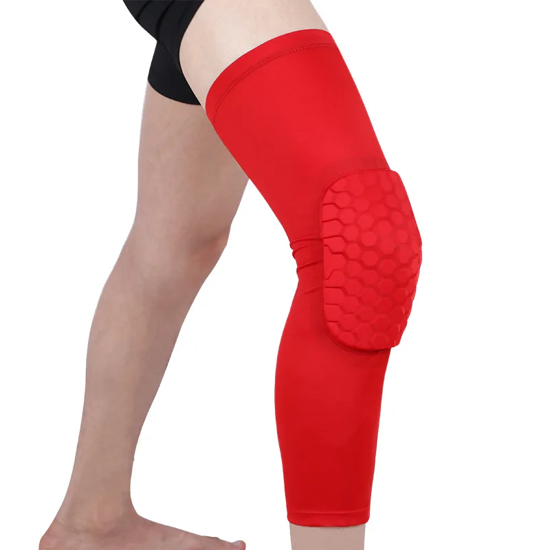PRO Summer Sports Protective Gear Anti-Collision Honeycomb Basketball Knee Pads Elastic Nylon Factory Direct Outdoor