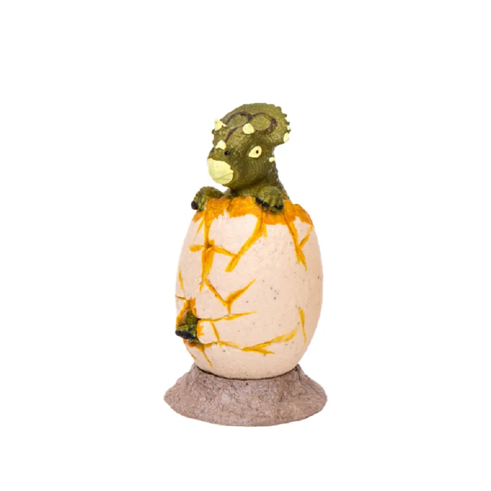 10CM Height Eco-friendly Material Rubber TPR Large Realistic Moving Toy Dinosaurs Eggs For Boys & Girls