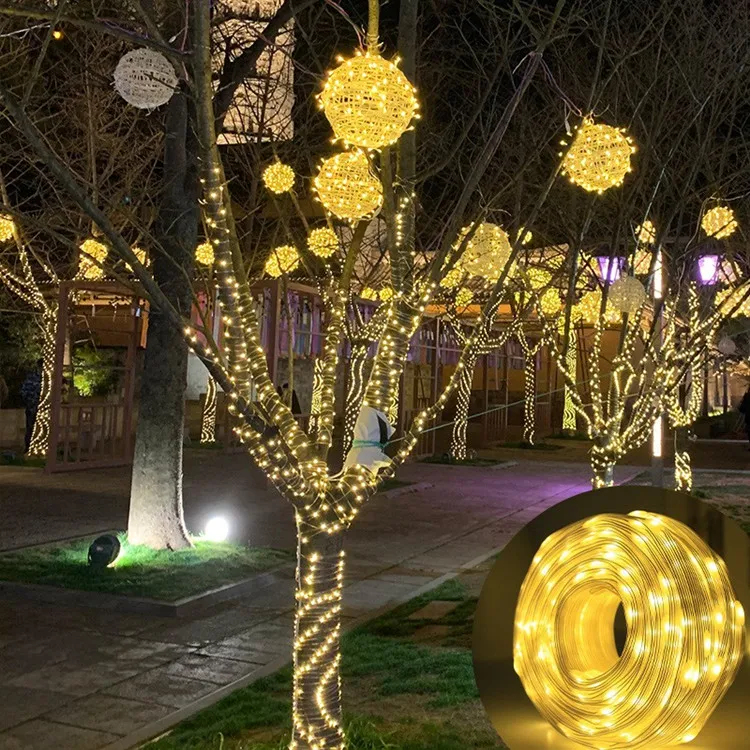Holiday Decoration outdoor 200 LED Solar Fairy Light 8 Modes Copper Wire String Light