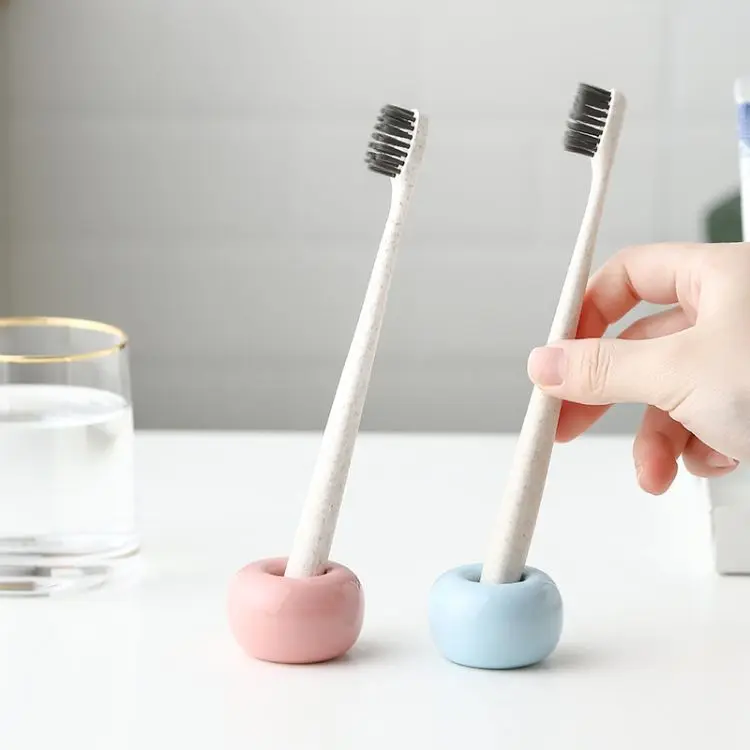 Cartoon Hot Cute Kids Single Wholesale New Fashion Creative Ceramic Bathroom Toothbrush Display Stand Insert Holder
