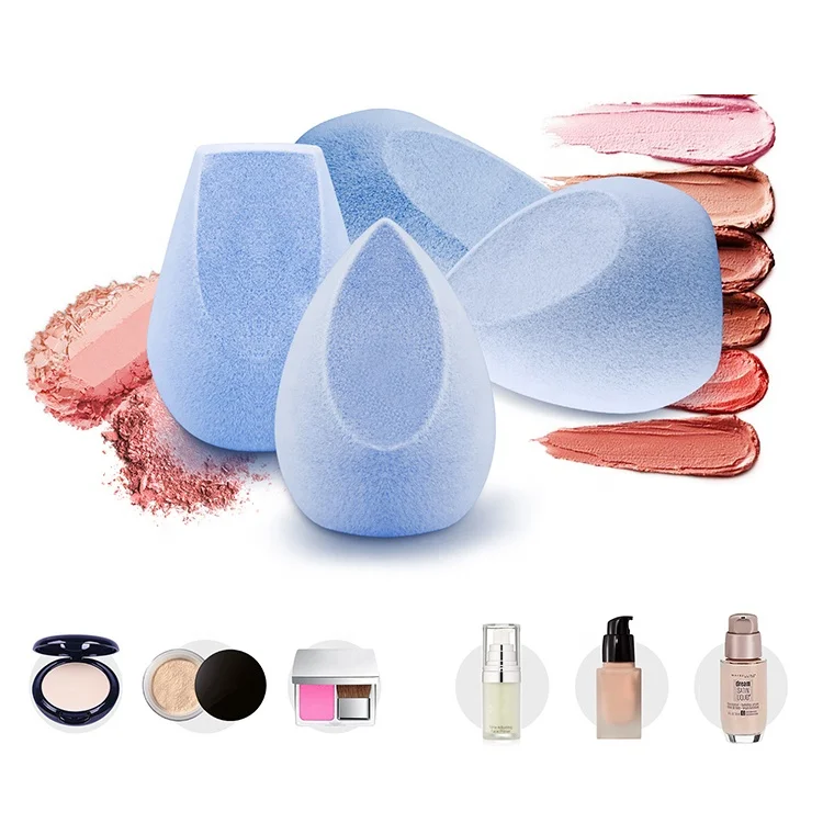 
Vegan Friendly Latex Free Sponge Blender Foundation Cream Microfiber Cosmetic Puff Sponge 