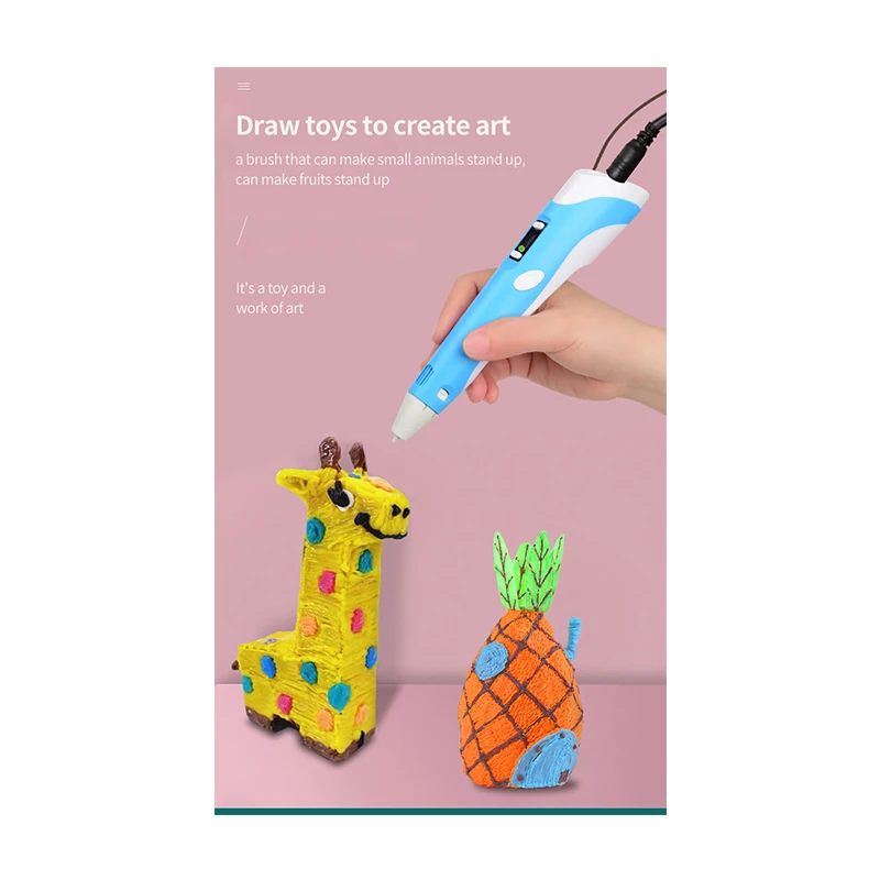 2022 newest student gift ce rohs approved 3d printer pen  professional printing pen  kids educational learning toys