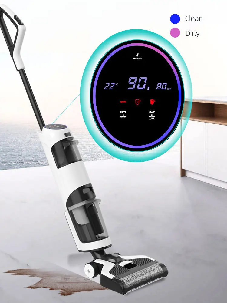 Самоочищающаяся бытовая стиральная машина 3 в 1 Электрический беспроводной пылесос для влажной и сухой