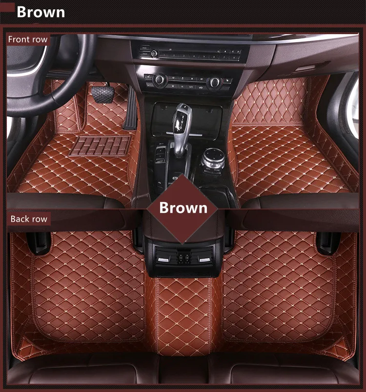  Car Floor Mat Waterproof Non-slip Custom Leather