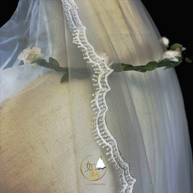 
Cute White Little Bridal Wedding Veil, Bachelorette Party Wedding Veil with Comb 