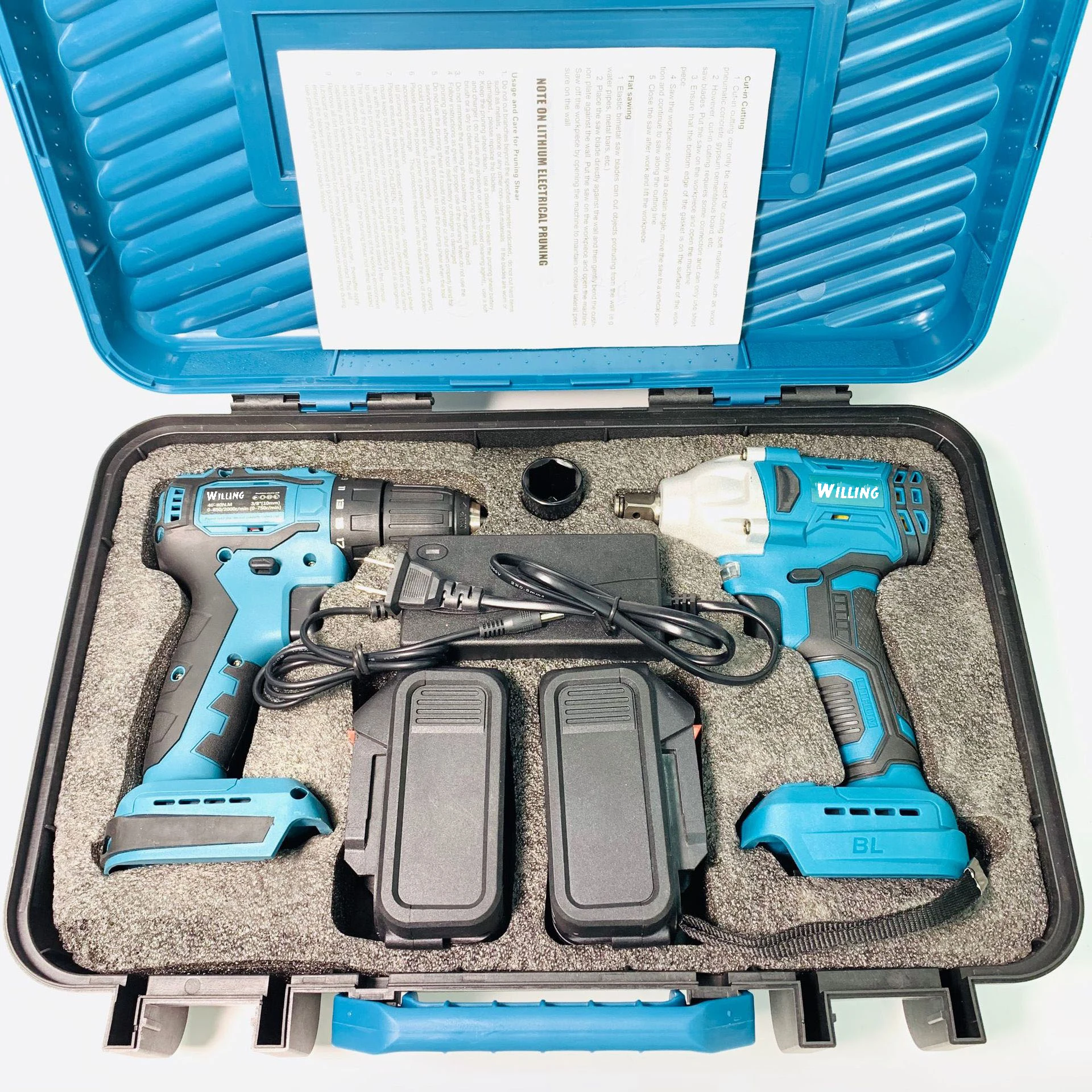 Wholesale Multi Function Set 4 Tool set Power Tools Drill Cordless Cordless Power Tools Drill Combo Kit  cordless drill