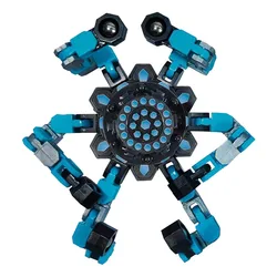 Transformed Fingertip Spinner Colorful Hand Toy Fidget Spinners Chain Toys Stress Relief Sensory Fingertip Toy Robot