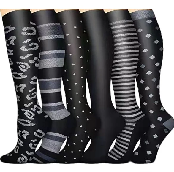 Unisex Compressed Pressure Athletic Socks Professional Sport Running Socks Custom Quick Dry Compression Cycling Socks For Women