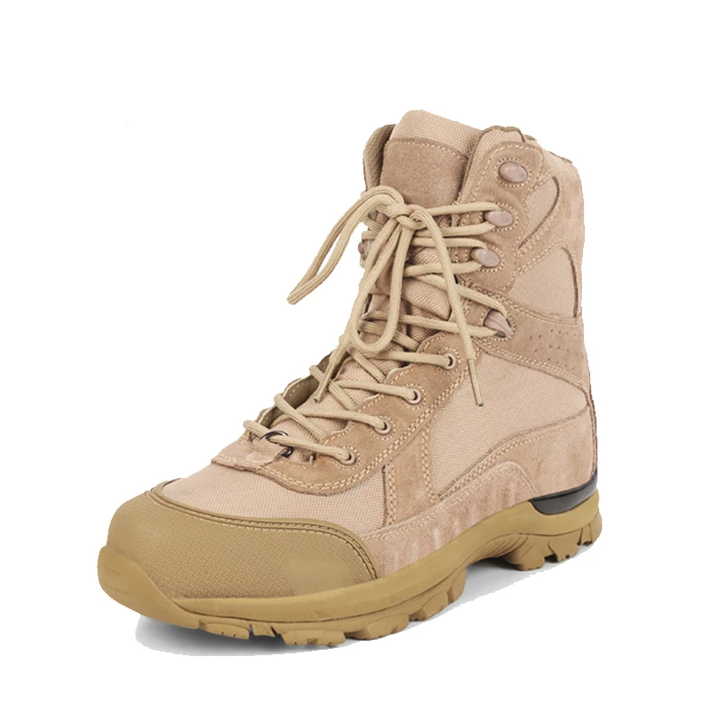 Мужские камуфляжные ботинки из натуральной кожи песочного цвета, армейские ботинки, мужские походные ботинки