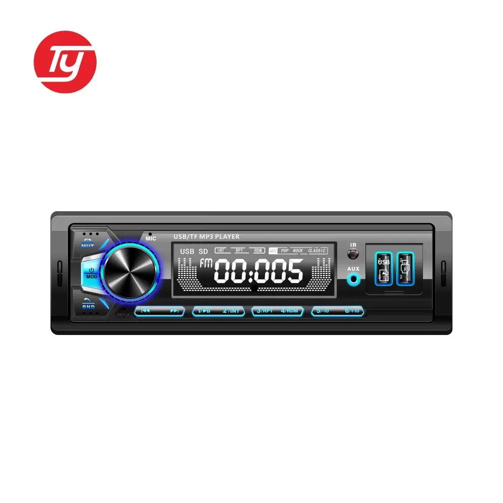 12V In-dash 1 Din FM Aux In Receiver SD USB MP3 MMC WMA Car MP3 Stereo Autoradio Radio Player