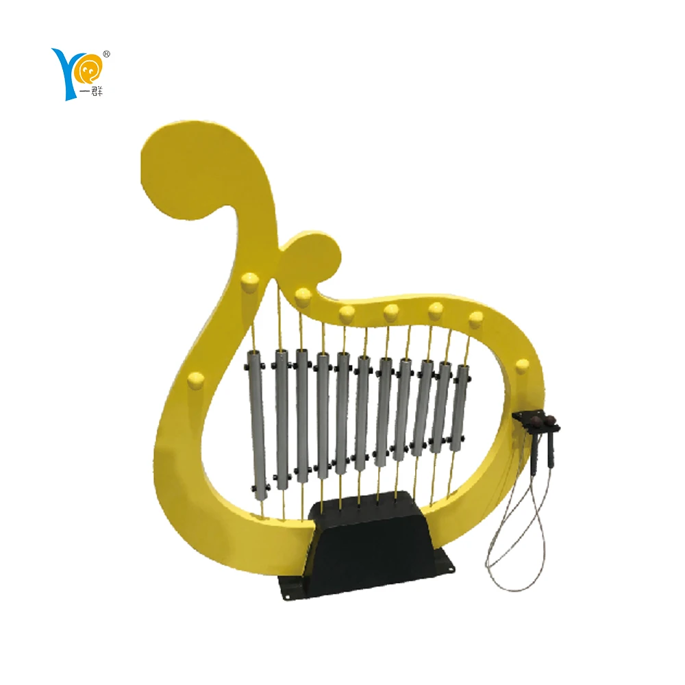 music equipment for children traditional percussion instruments pop yellow harps playground outdoor or indoor YQ-B012
