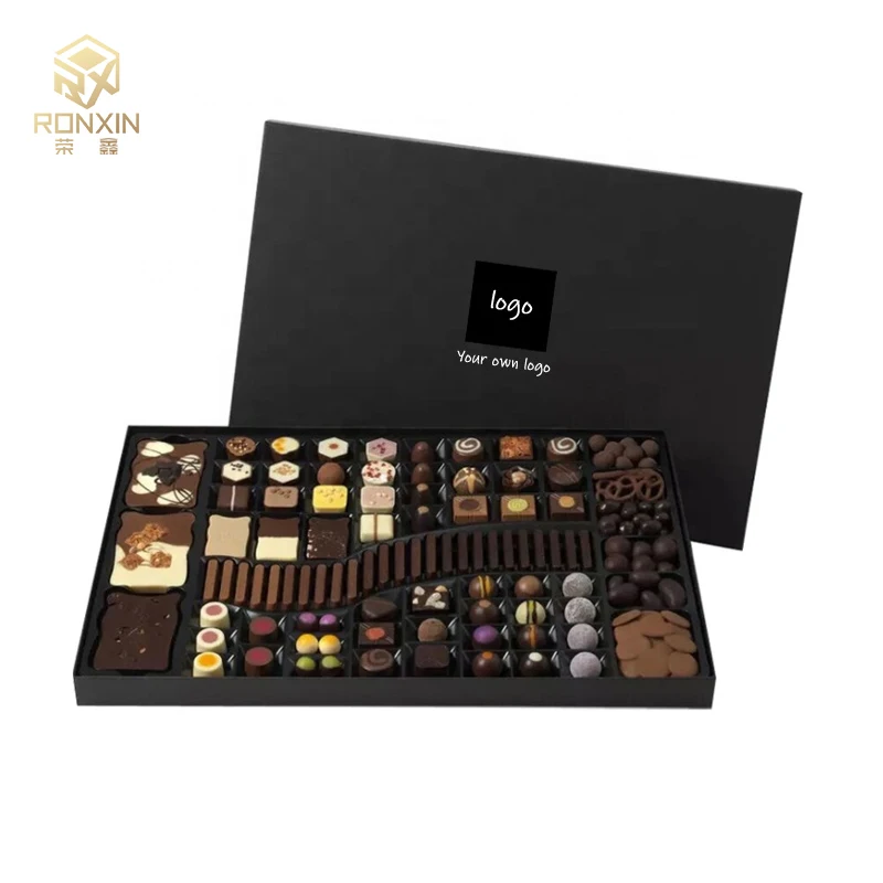 2021 Wholesale Cheap Luxury Empty Chocolate Cavity Magnetic two layer Box Packaging Gift Paper Boxes For Chocolate