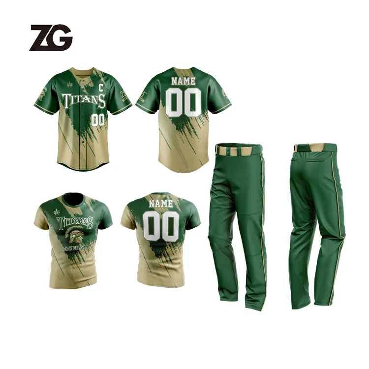 Manufacturer Wholesale Custom High School Sublimation Baseball &Softball Uniform Youth Baseball Jerseys