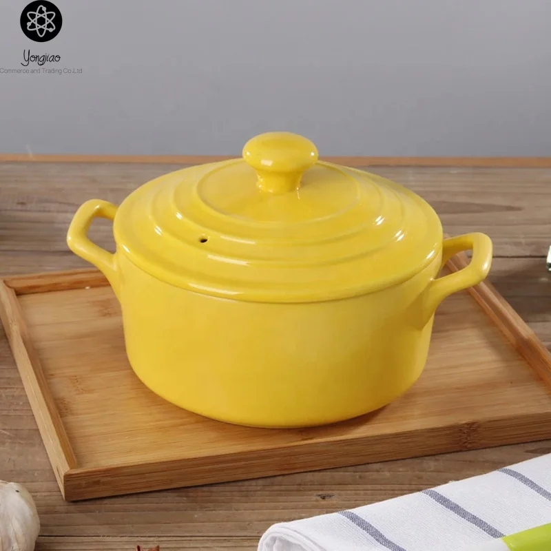 Made in China Ceramic Soup Pot /Cookware With Lid/ Kitchen Utensil Cooking Pot