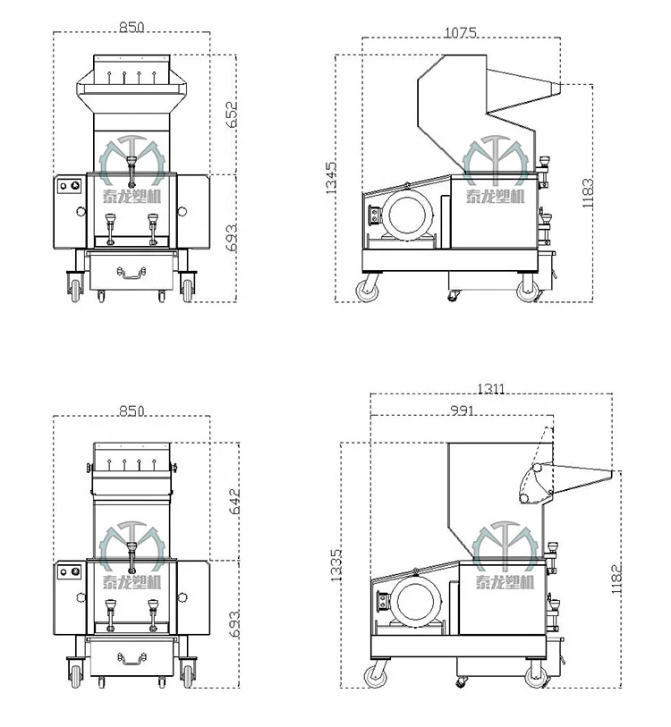 Home mini one shaft film pp pe shreder plastic recycling crusher